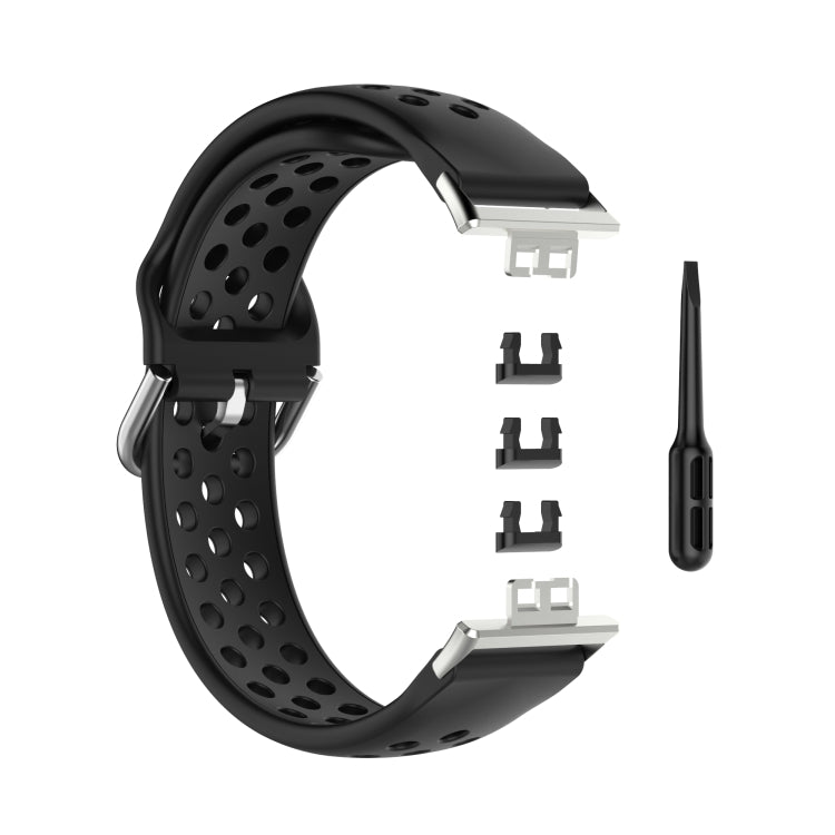 For Huawei Watch Fit 18mm Sport Style Silicone Solid Color Replacement Strap Watchband