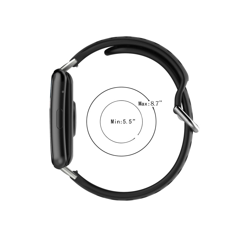 For Huawei Watch Fit 18mm Sport Style Silicone Solid Color Replacement Strap Watchband