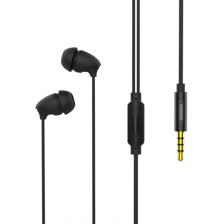 REMAX RM-588 Auscultadores Intra-auriculares Estéreo para Dormir com Controlo por Fio, Microfone e Suporte para Mãos Livres