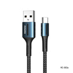 Cabo de Dados de Carregamento Remax 2.4A Série Barrett, Comprimento: 1m, Tipo-C