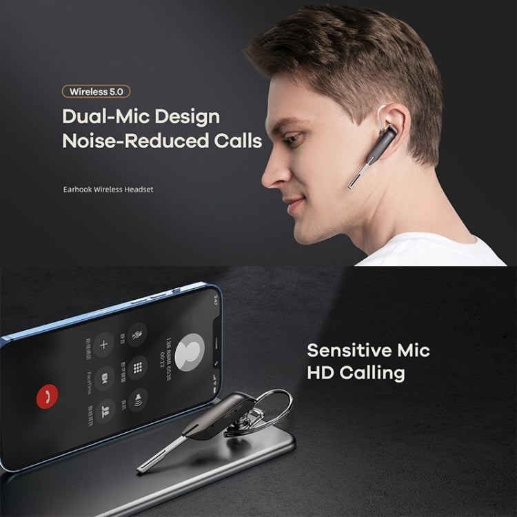 Remax RB-T38 Auricular Bluetooth 5.0 Sem Fios em Metal com Redução de Ruído