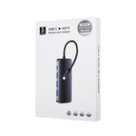 Estação de Acoplamento HUB Remax RU-U5 5 em 1 Multifuncional Tipo-C / USB-C, 5 em 1