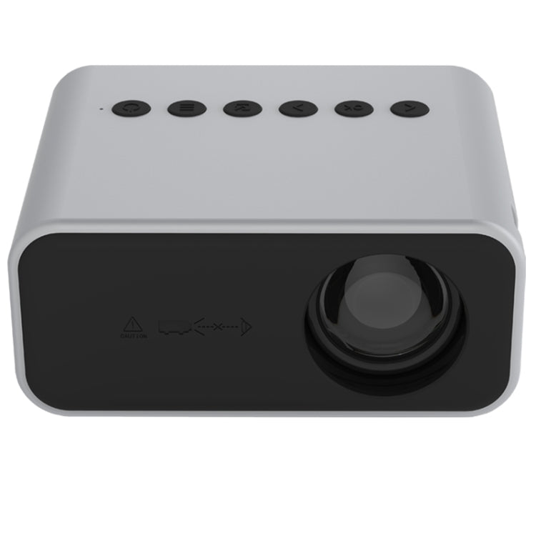 Projetor Digital LED HD T500 1920x1080P 80 Lumens Portátil para Cinema em Casa, Sem Comando & Adaptador, Com Comando & Adaptador