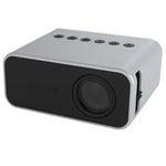Projetor Digital LED HD T500 1920x1080P 80 Lumens Portátil para Cinema em Casa, Sem Comando & Adaptador, Com Comando & Adaptador