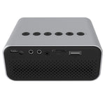 Projetor Digital LED HD T500 1920x1080P 80 Lumens Portátil para Cinema em Casa, Sem Comando & Adaptador, Com Comando & Adaptador