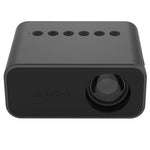 Projetor Digital LED HD T500 1920x1080P 80 Lumens Portátil para Cinema em Casa, Sem Comando & Adaptador, Com Comando & Adaptador