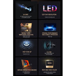 Projetor Digital LED HD T500 1920x1080P 80 Lumens Portátil para Cinema em Casa, Sem Comando & Adaptador, Com Comando & Adaptador