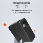 Projetor Digital LED HD T500 1920x1080P 80 Lumens Portátil para Cinema em Casa, Sem Comando & Adaptador, Com Comando & Adaptador