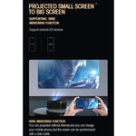 Projetor Digital LED HD T500 1920x1080P 80 Lumens Portátil para Cinema em Casa, Sem Comando & Adaptador, Com Comando & Adaptador