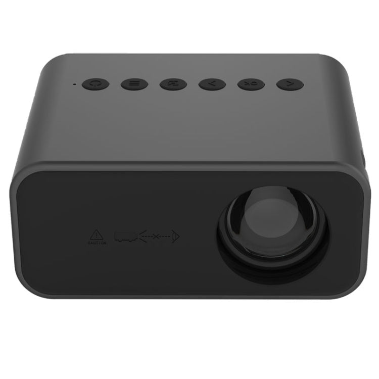 Projetor Digital LED HD T500 1920x1080P 80 Lumens Portátil para Cinema em Casa, Sem Comando & Adaptador, Com Comando & Adaptador