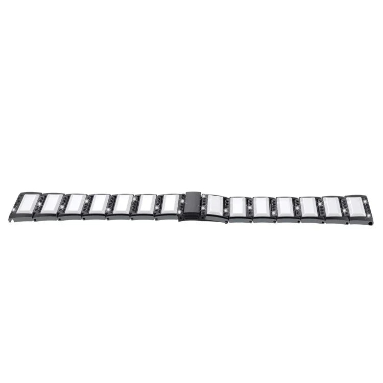 XingYao Series two-tone steel strap for Apple Watch, compatible with various models, showcasing its sleek design.