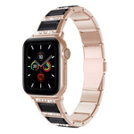 Pulseira de aço bicolor série XingYao, Para Apple Watch Series 8&7 41mm / SE 2&6&SE&5&4 40mm / 3&2&1 38mm, Para Apple Watch Series 7 41mm / & 6 & SE & 5 & 4 40mm, Para Apple Watch Ultra 49mm / Series 8&7 45mm / SE 2&6&SE&5&4 44mm / 3&2&1 42mm