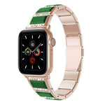 Pulseira de aço bicolor série XingYao, Para Apple Watch Series 8&7 41mm / SE 2&6&SE&5&4 40mm / 3&2&1 38mm, Para Apple Watch Series 7 41mm / & 6 & SE & 5 & 4 40mm, Para Apple Watch Ultra 49mm / Series 8&7 45mm / SE 2&6&SE&5&4 44mm / 3&2&1 42mm