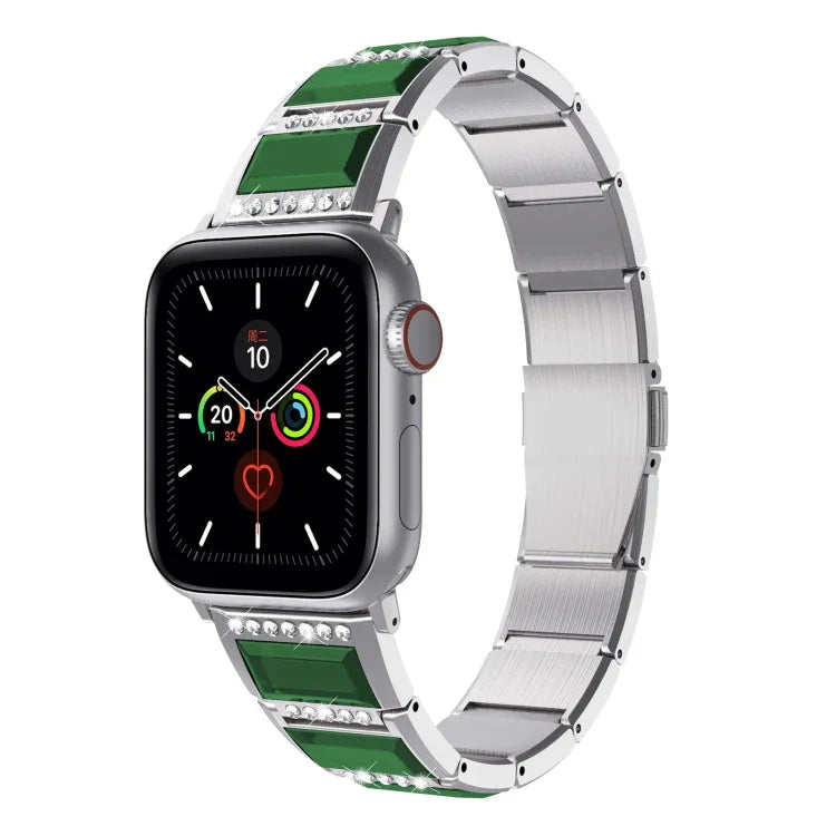 Pulseira de aço bicolor série XingYao, Para Apple Watch Series 8&7 41mm / SE 2&6&SE&5&4 40mm / 3&2&1 38mm, Para Apple Watch Series 7 41mm / & 6 & SE & 5 & 4 40mm, Para Apple Watch Ultra 49mm / Series 8&7 45mm / SE 2&6&SE&5&4 44mm / 3&2&1 42mm