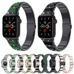 Pulseira de aço bicolor série XingYao, Para Apple Watch Series 8&7 41mm / SE 2&6&SE&5&4 40mm / 3&2&1 38mm, Para Apple Watch Series 7 41mm / & 6 & SE & 5 & 4 40mm, Para Apple Watch Ultra 49mm / Series 8&7 45mm / SE 2&6&SE&5&4 44mm / 3&2&1 42mm