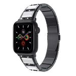 Pulseira de aço bicolor série XingYao, Para Apple Watch Series 8&7 41mm / SE 2&6&SE&5&4 40mm / 3&2&1 38mm, Para Apple Watch Series 7 41mm / & 6 & SE & 5 & 4 40mm, Para Apple Watch Ultra 49mm / Series 8&7 45mm / SE 2&6&SE&5&4 44mm / 3&2&1 42mm
