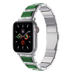Pulseira de aço bicolor série XingYao, Para Apple Watch Series 8&7 41mm / SE 2&6&SE&5&4 40mm / 3&2&1 38mm, Para Apple Watch Series 7 41mm / & 6 & SE & 5 & 4 40mm, Para Apple Watch Ultra 49mm / Series 8&7 45mm / SE 2&6&SE&5&4 44mm / 3&2&1 42mm