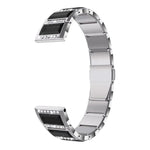 Pulseiras de substituição em aço inoxidável cravejadas de diamantes, para Samsung Galaxy Watch 42mm, para Samsung Galaxy Watch 46mm, para Samsung Galaxy Watch 3 45mm, para Samsung Galaxy Watch Active2 44mm / Watch Active2 40mm / Watch Active