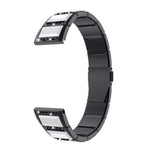 Pulseiras de substituição em aço inoxidável cravejadas de diamantes, para Samsung Galaxy Watch 42mm, para Samsung Galaxy Watch 46mm, para Samsung Galaxy Watch 3 45mm, para Samsung Galaxy Watch Active2 44mm / Watch Active2 40mm / Watch Active