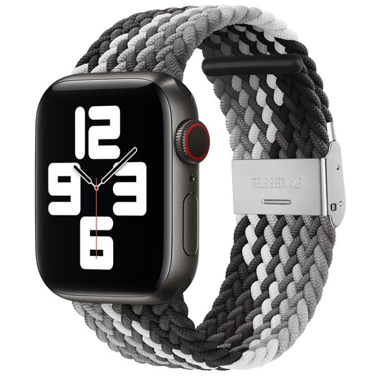 Braided + Stainless Steel Replacement Watchbands For Apple Watch Series 6 & SE & 5 & 4 40mm / 3 & 2 & 1 38mm, For Apple Watch Series 7 41mm / 6 & SE & 5 & 4 40mm, For Apple Watch Series 8&7 41mm / SE 2&6&SE&5&4 40mm / 3&2&1 38mm                        ...