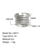 Parafusos de Conversão para Câmara BEXIN LS011 2 PCS de 1/4 para 3/8, LS011