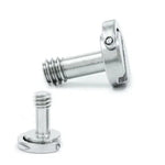 EXIN LS095 2 Peças Parafusos de Anilha D para Montagem de Placa de Câmara 1/4 polegadas com Liberação Rápida, LS095