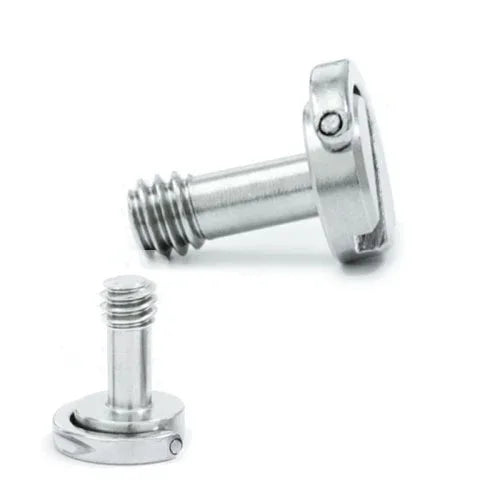 EXIN LS095 2 Peças Parafusos de Anilha D para Montagem de Placa de Câmara 1/4 polegadas com Liberação Rápida, LS095