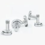EXIN LS095 2 Peças Parafusos de Anilha D para Montagem de Placa de Câmara 1/4 polegadas com Liberação Rápida, LS095