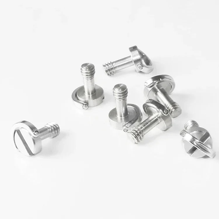 EXIN LS095 2 Peças Parafusos de Anilha D para Montagem de Placa de Câmara 1/4 polegadas com Liberação Rápida, LS095