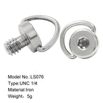 BEXIN LS076 2 Peças Parafusos para Placa de Libertação Rápida 1/4 polegadas -20 Adaptador de Montagem, LS076