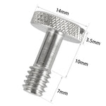 Parafusos de Montagem para Câmara DSLR BEXIN LS005 2 PCS com Rosca Fêmea de 1/4 polegada, LS005