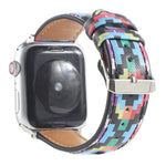 Correia de Relógio em Pele Estilo Étnico com Estampa Mármore Para Apple Watch Series 6 & SE &, 5 & 4 44mm / 3 & 2 & 1 42mm, 5 & 4 40mm / 3 & 2 & 1 38mm