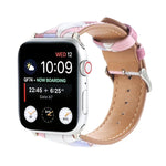 Correia de Relógio em Pele Estilo Étnico com Estampa Mármore Para Apple Watch Series 6 & SE &, 5 & 4 44mm / 3 & 2 & 1 42mm, 5 & 4 40mm / 3 & 2 & 1 38mm