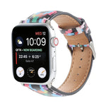 Correia de Relógio em Pele Estilo Étnico com Estampa Mármore Para Apple Watch Series 6 & SE &, 5 & 4 44mm / 3 & 2 & 1 42mm, 5 & 4 40mm / 3 & 2 & 1 38mm