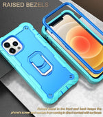 PC + Rubber 3-layers Shockproof Protective Case with Rotating Holder, For iPhone 12 Mini, For iPhone 12 / 12 Pro, For iPhone 12 Pro, For iPhone 12 Pro Max