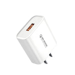 WK WP-U57 Max Carregador Rápido 18W Maxspeed QC3.0 + Cabo de Dados USB para 8 Pinos, Ficha EUA, Ficha UE