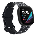 For Fitbit Versa 3 Printing Replacement Strap Watchband, L