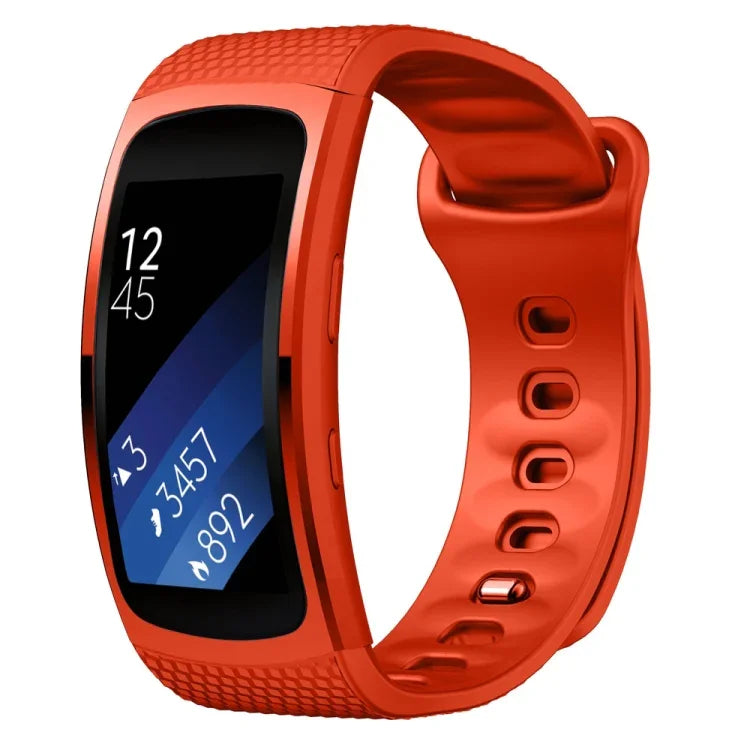 Pulseira de substituição em silicone para Samsung Gear Fit2 Pro, S, L