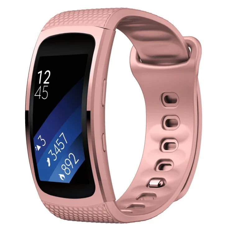Pulseira de substituição em silicone para Samsung Gear Fit2 Pro, S, L