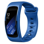 Pulseira de substituição em silicone para Samsung Gear Fit2 Pro, S, L
