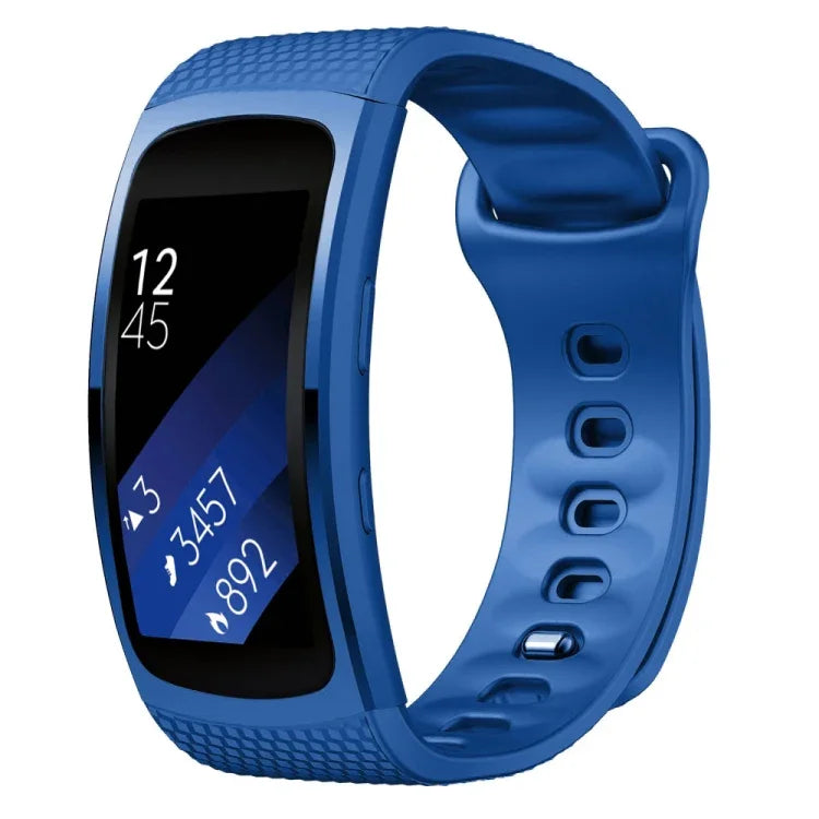 Pulseira de substituição em silicone para Samsung Gear Fit2 Pro, S, L