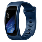 Pulseira de substituição em silicone para Samsung Gear Fit2 Pro, S, L
