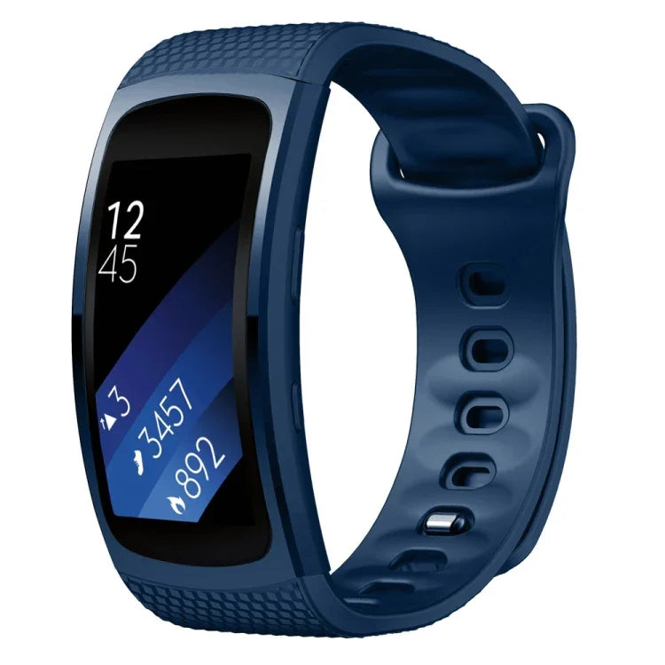 Pulseira de substituição em silicone para Samsung Gear Fit2 Pro, S, L