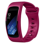Pulseira de substituição em silicone para Samsung Gear Fit2 Pro, S, L