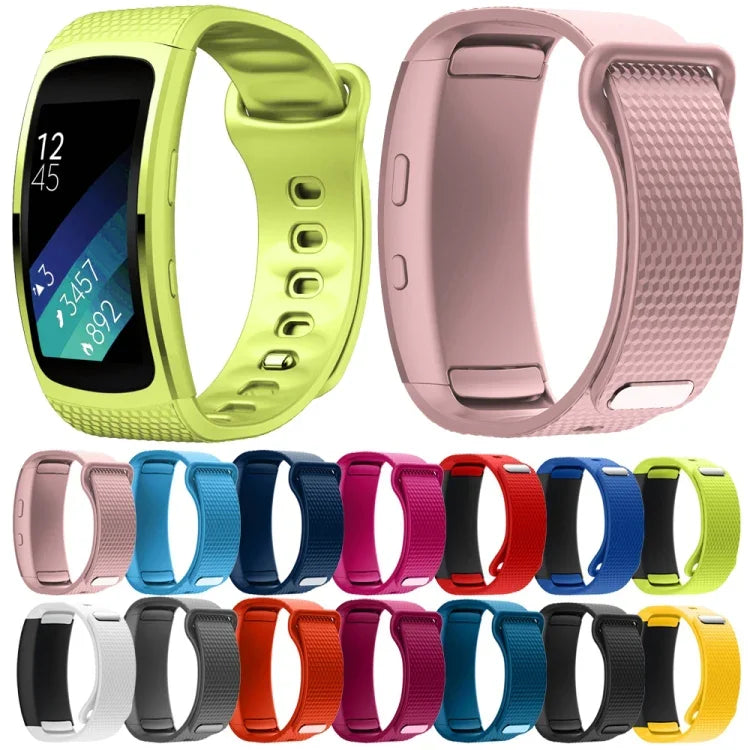 Pulseira de substituição em silicone para Samsung Gear Fit2 Pro, S, L