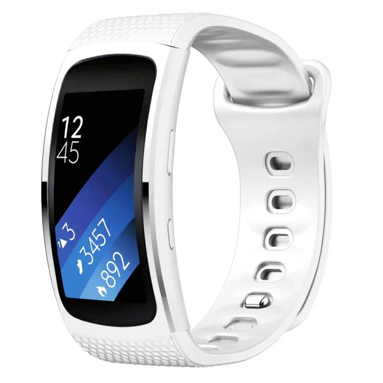 Pulseira de substituição em silicone para Samsung Gear Fit2 Pro, S, L