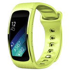 Pulseira de substituição em silicone para Samsung Gear Fit2 Pro, S, L