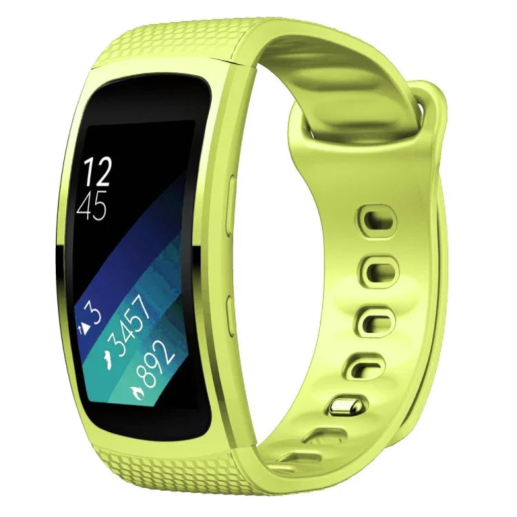 Pulseira de substituição em silicone para Samsung Gear Fit2 Pro, S, L