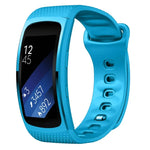 Pulseira de substituição em silicone para Samsung Gear Fit2 Pro, S, L