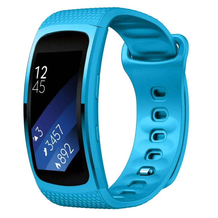 Pulseira de substituição em silicone para Samsung Gear Fit2 Pro, S, L